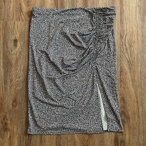 Floral slit H&M skirt